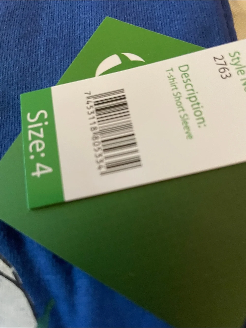 NWT XBox Blue T Shirt Size 4